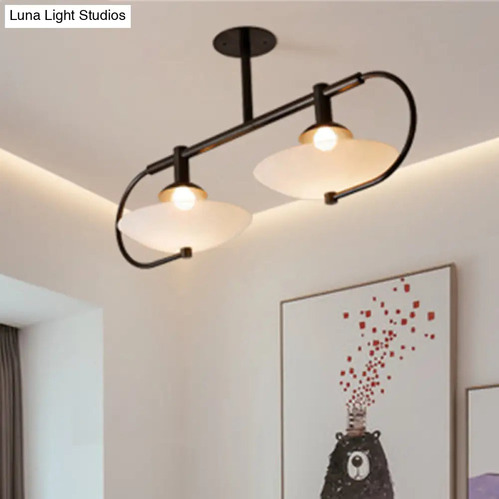 DecorBites™ Modern Clear Glass Single Light Living Room Pendant Lamp