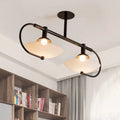 DecorBites™ Modern Clear Glass Single Light Living Room Pendant Lamp