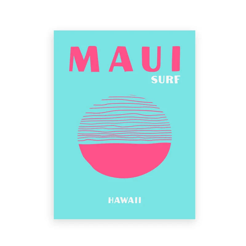 DecorBites™ Modern Coastal Travel Posters Art Print