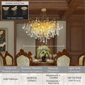 DecorBites™ Modern Crystal Chandelier for Living Room or Bedroom