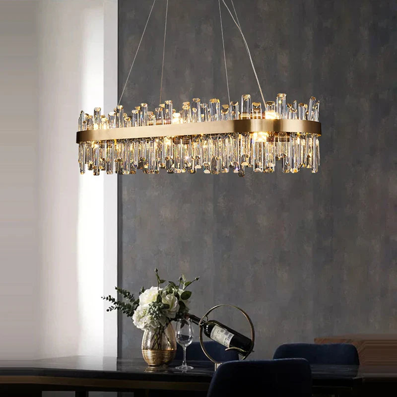 DecorBites™ Modern Crystal Chandelier Lighting for Dining Room