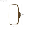 DecorBites™ Modern Curved LED Wall Light Fixture in Simplicity Black - Warm/White Glow