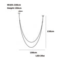 DecorBites™ Modern DIY Leather Belt LED Chandelier