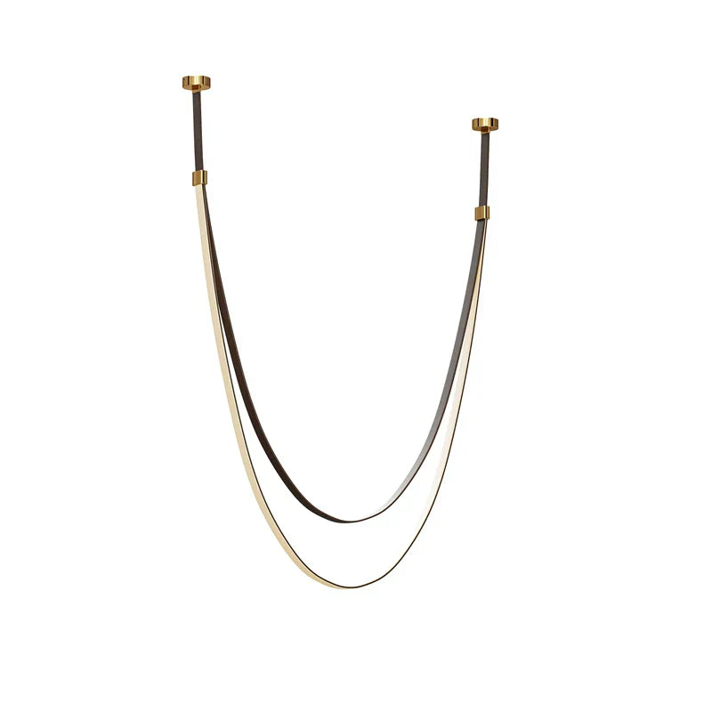DecorBites™ Modern DIY Leather Belt LED Chandelier