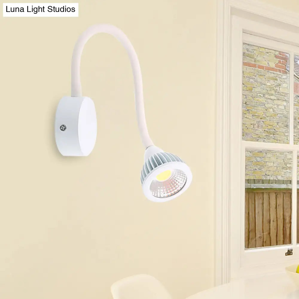 DecorBites™ Modern Dome Aluminum LED Wall Sconce Light with Adjustable Warm/White Lighting - Switch Optional