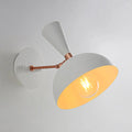 DecorBites™ Modern Dome Sconce: Wall Mounted Metal Lighting with Rotating Node, Black/White