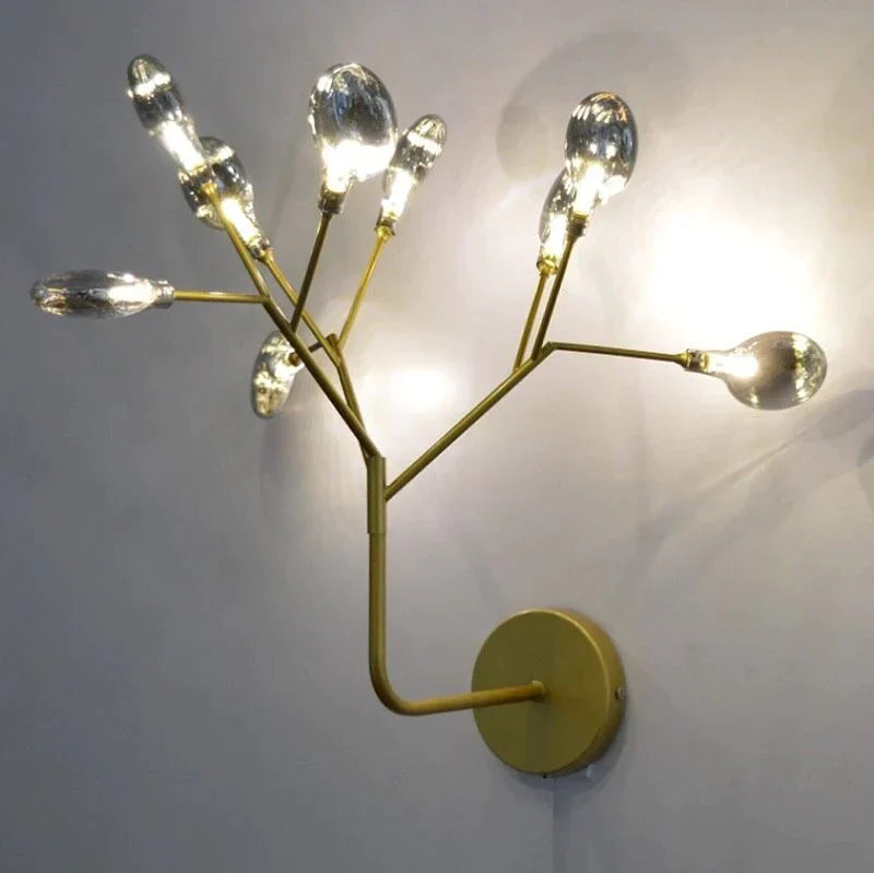 DecorBites™ Modern firefly Tree Branch LED Wall Light for Bedroom Study Room