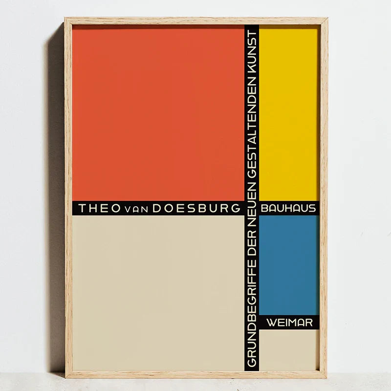 DecorBites™ Modern Geometric Bauhaus Art Prints