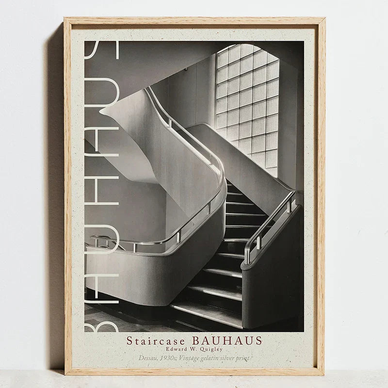 DecorBites™ Modern Geometric Bauhaus Canvas Wall Art