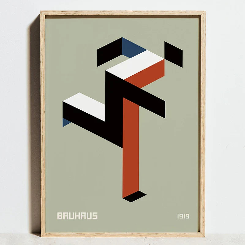 DecorBites™ Modern Geometric Bauhaus Canvas Wall Art