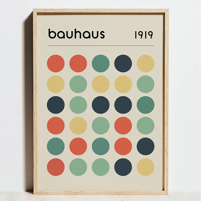 DecorBites™ Modern Geometric Bauhaus Exhibition Posters - Wall Art