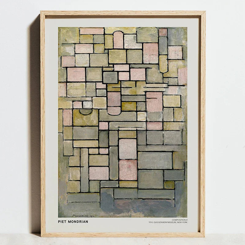 DecorBites™ Modern Geometric Bauhaus Wall Art Print