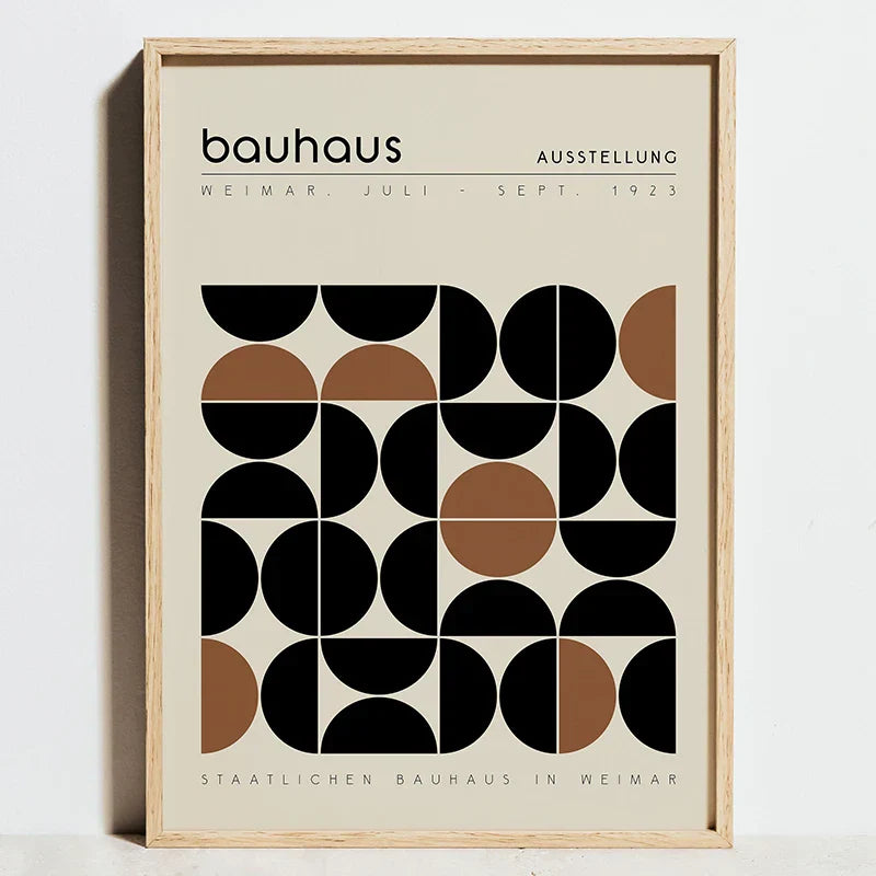DecorBites™ Modern Geometric Bauhaus Wall Art Print