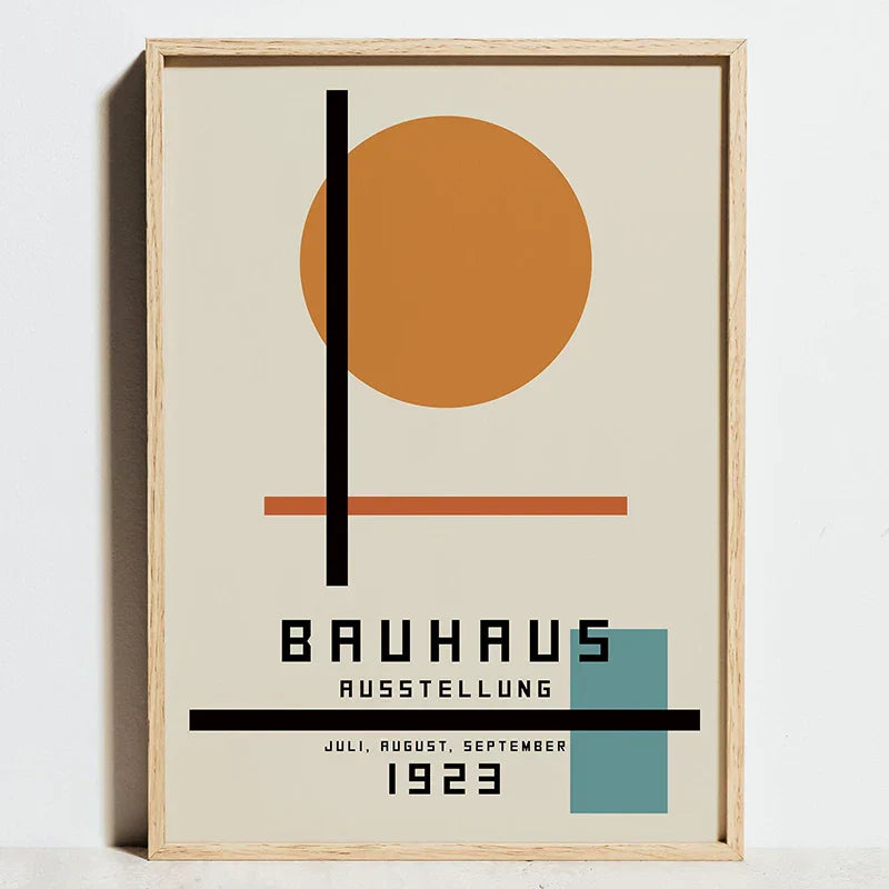 DecorBites™ Modern Geometric Bauhaus Wall Art Prints