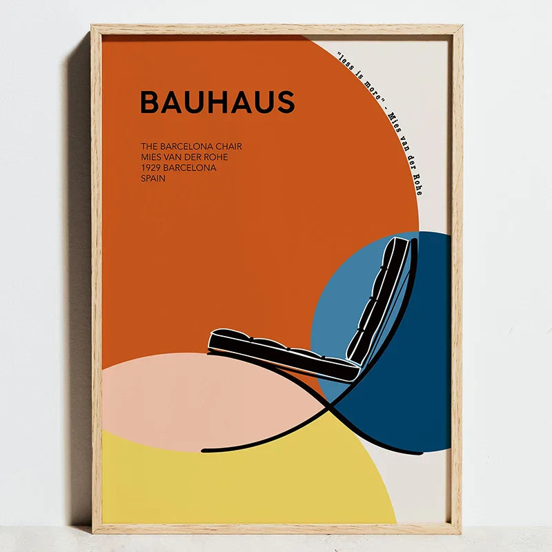 DecorBites™ Modern Geometric Bauhaus Wall Art Prints
