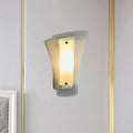 DecorBites™ Modern Geometric Wall Sconce - Clear Glass 1-Light Living Room Lamp
