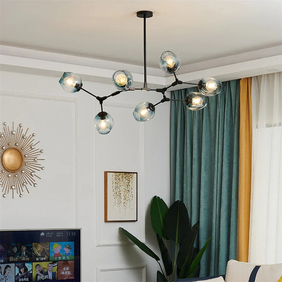 DecorBites™ Modern Glass Ball LED Chandelier - Home Decor