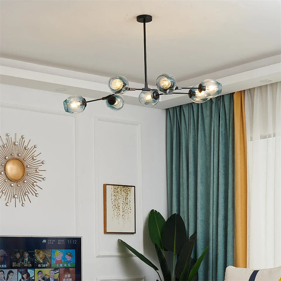 DecorBites™ Modern Glass Ball LED Chandelier - Home Decor