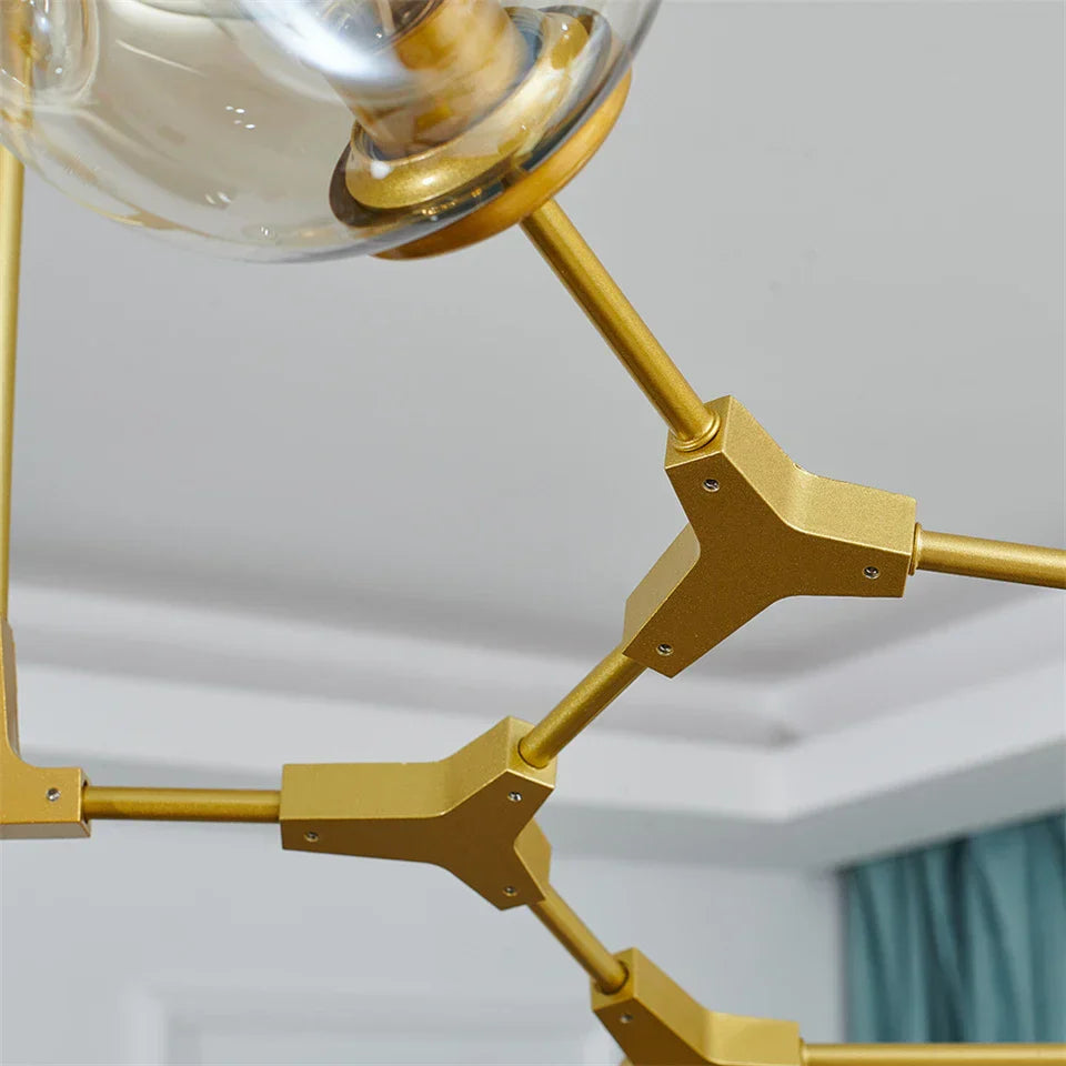 DecorBites™ Modern Glass Ball LED Chandelier - Home Decor