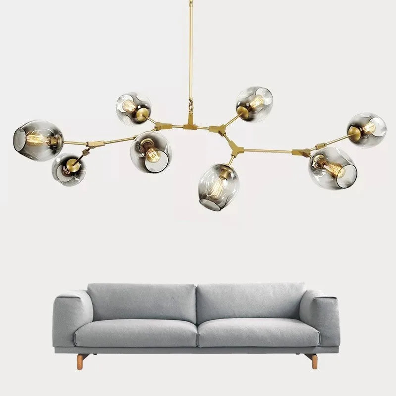 DecorBites™ Modern Glass Ball LED Chandelier - Home Decor