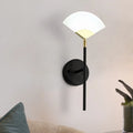 DecorBites™ Modern Gold and Black LED Pencil Arm Wall Sconce with Acrylic Shade - Wall Mount Light