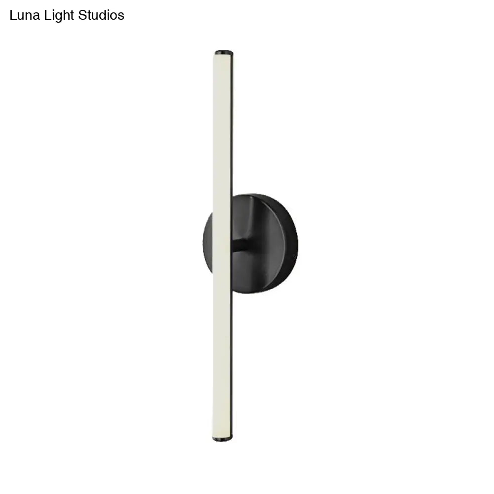 DecorBites™ Modern Gold and Black LED Wall Sconce for Bathrooms