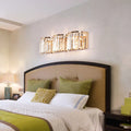 DecorBites™ Modern Gold LED Wall Light with Clear Crystal Block - Linear Sconce