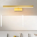 DecorBites™ Modern Gold Metallic LED Wall Lamp – Slim Rectangle Vanity Lighting