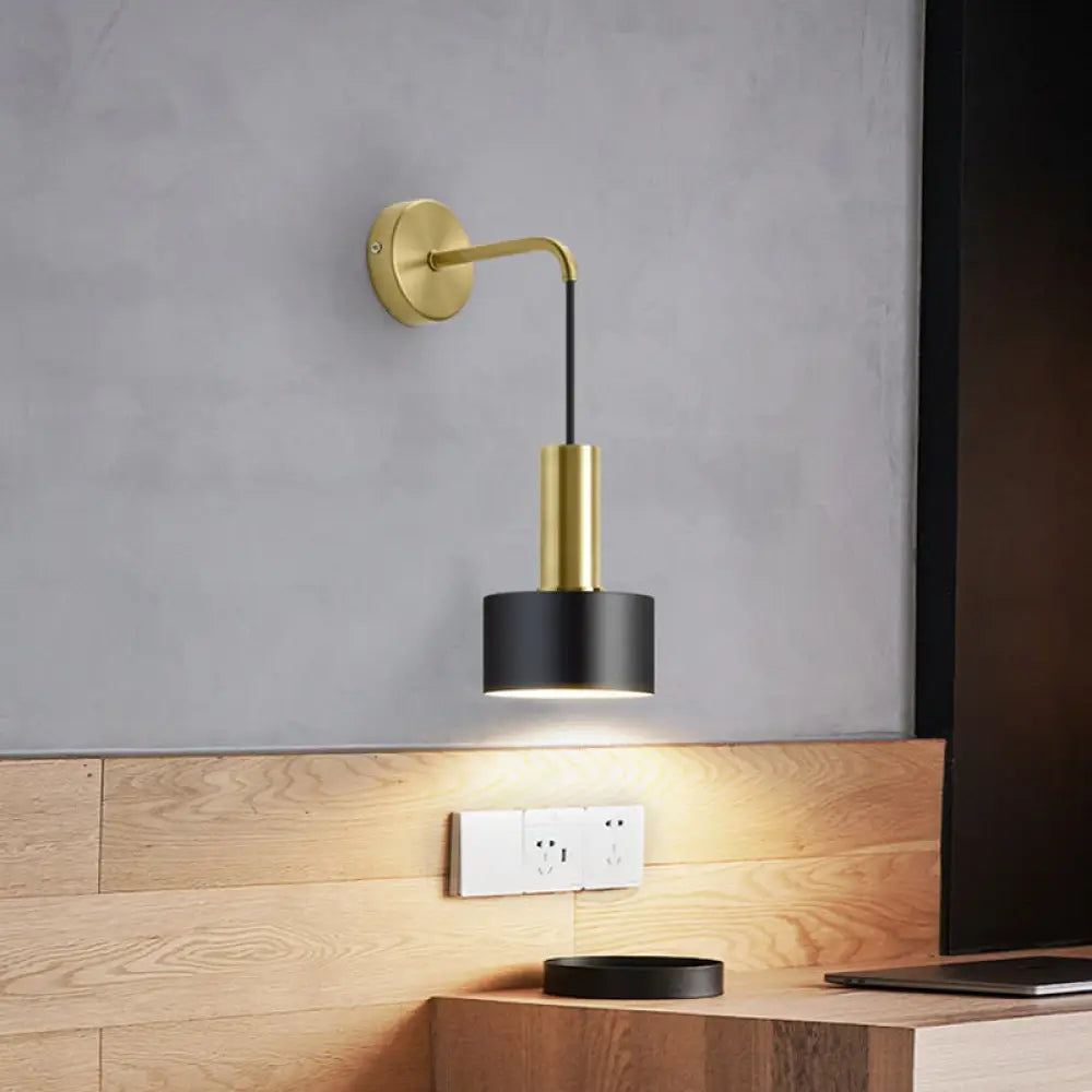 DecorBites™ Modern Grenade Shaped Wall Lamp - Metallic Single Bedside Lighting Fixture