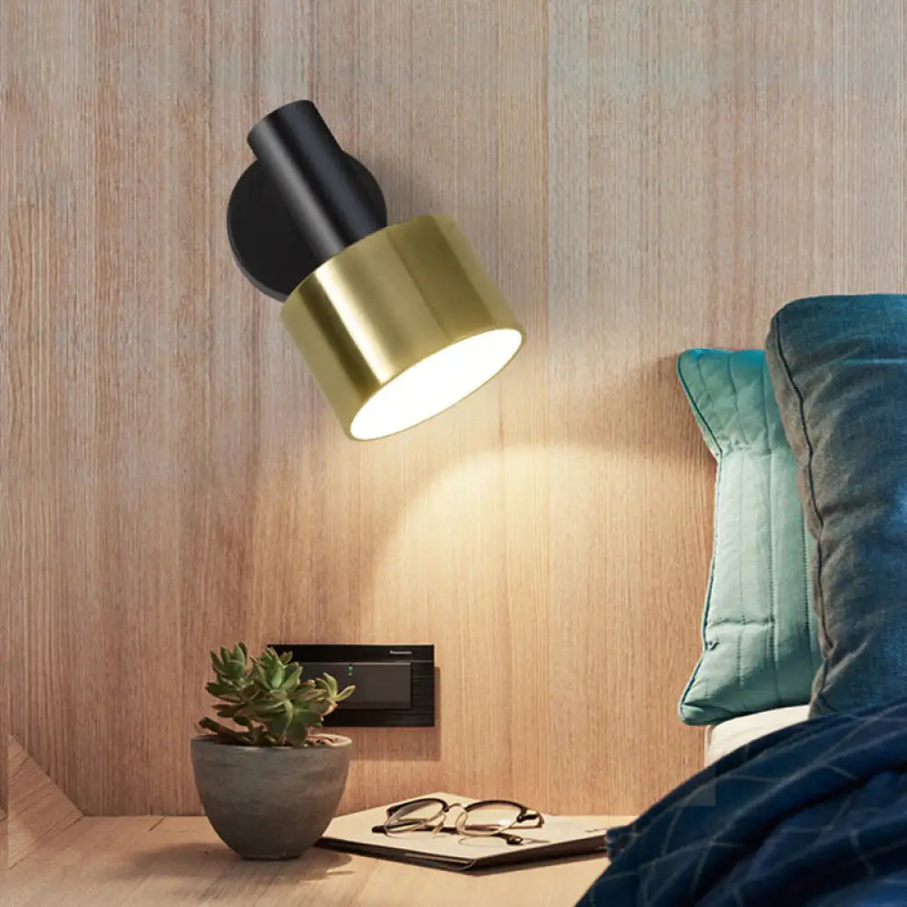 DecorBites™ Modern Grenade Shaped Wall Lamp - Metallic Single Bedside Lighting Fixture