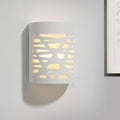 DecorBites™ Modern Hollow Out Design 1-Light White LED Wall Sconce