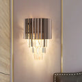DecorBites™ Modern K9 Crystal Wall Light with 2 Heads - Black