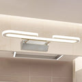 DecorBites™ Modern LED Acrylic Vanity Light Fixture in White - Paper Clip Shaped Wall Sconce Lamp for Bathroom