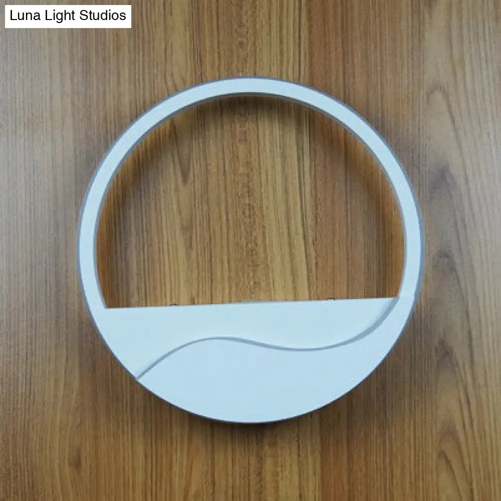 DecorBites™ Modern LED Acrylic Wall Sconce: Warm/White Light in White/Black Fixture
