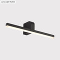 DecorBites™ Modern LED Bathroom Vanity Light - Stylish Black/White Wall Lighting with Slender Metal Shade - Warm/White Light