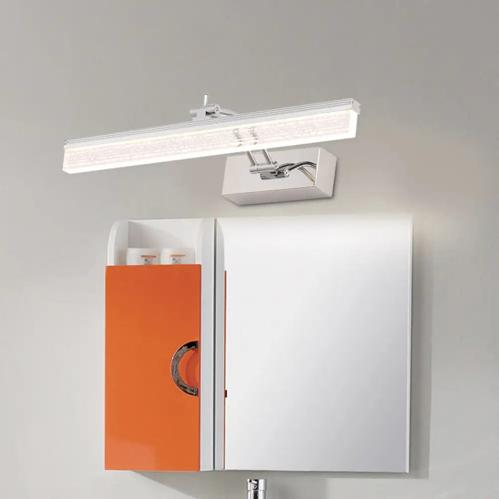 DecorBites™ Modern LED Bathroom Wall Vanity Light with Rectangle Acrylic Shade and Warm/White Light