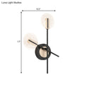 DecorBites™ Modern LED Black Rounded Wall Sconce Lighting in Warm/White Light
