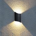 DecorBites™ Modern LED Black Wall Sconce Lamp with Metal Shade for Yard