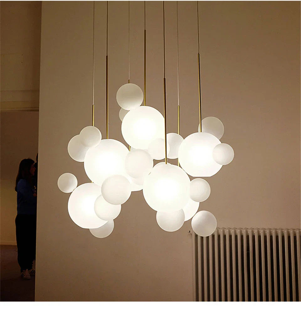DecorBites™ Modern LED Bubble Ball Chandelier