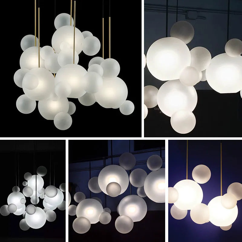 DecorBites™ Modern LED Bubble Ball Chandelier