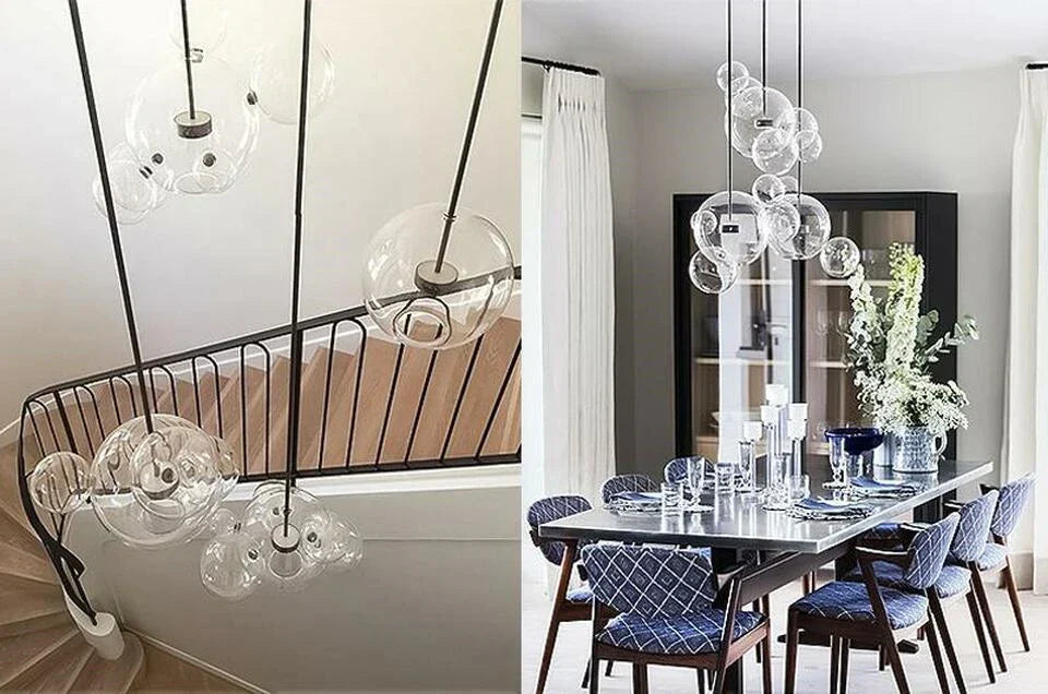 DecorBites™ Modern LED Bubble Ball Chandelier