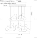 DecorBites™ Modern LED Bubble Chandelier for Home Lighting