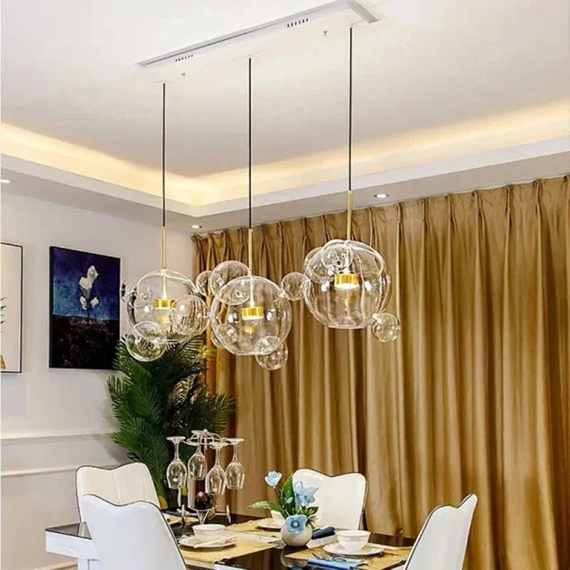 DecorBites™ Modern LED Bubble Chandelier for Home Lighting