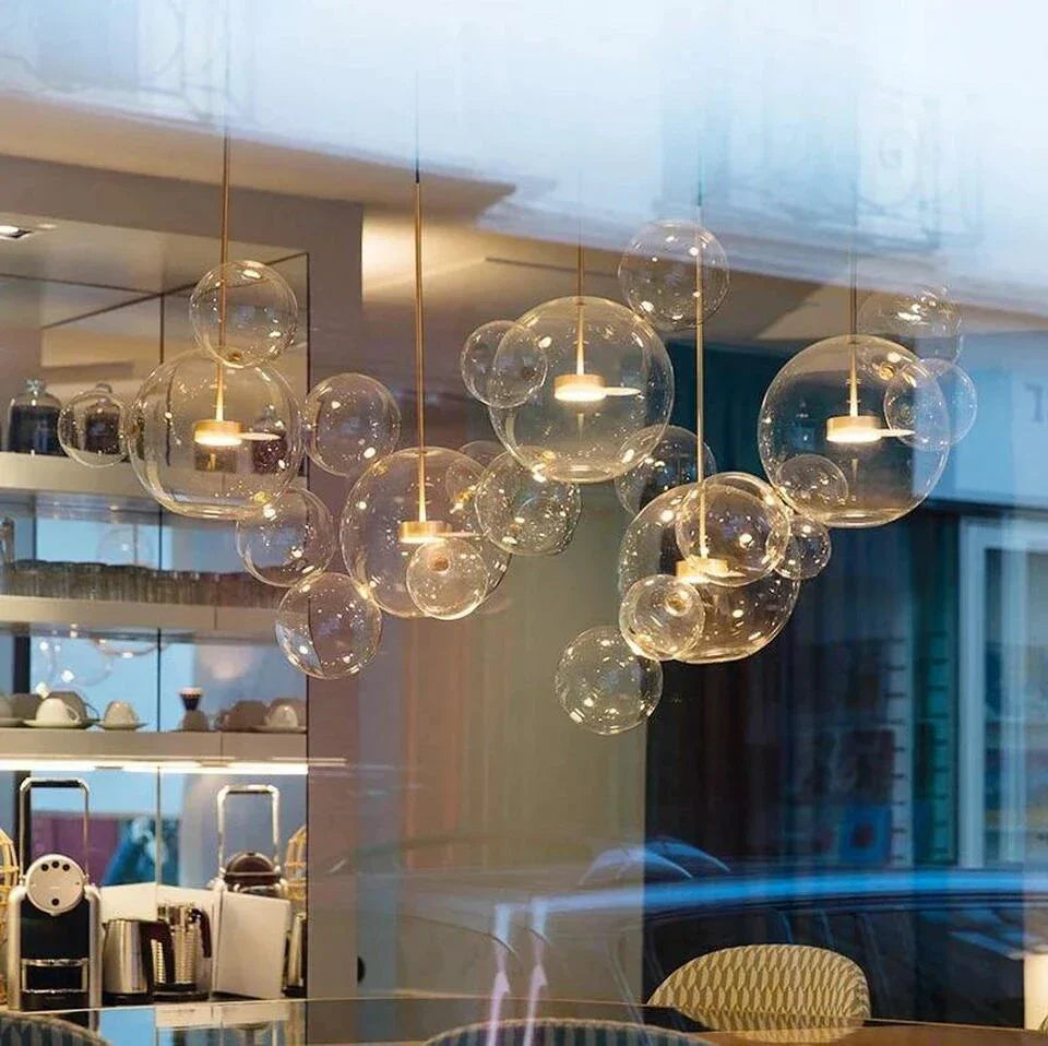 DecorBites™ Modern LED Bubble Chandelier for Home Lighting