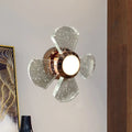 DecorBites™ Modern LED Clear Glass Wall Sconce with Fan Design - Stylish Corridor Lighting