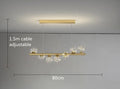 DecorBites™ Modern LED Glass Chandelier for Dining Room