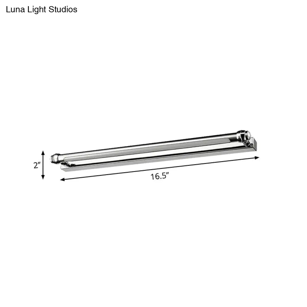 DecorBites™ Modern LED Indoor Vanity Lamp - Stainless Steel, Chrome Finish