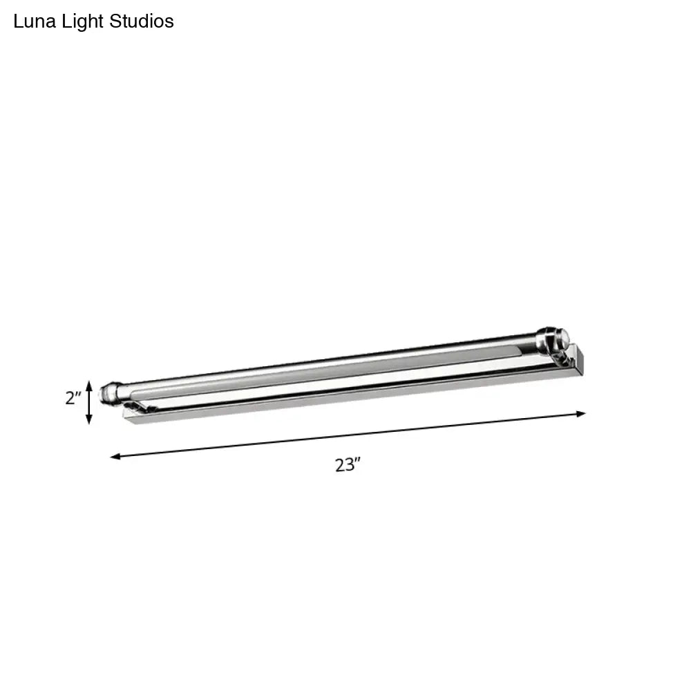 DecorBites™ Modern LED Indoor Vanity Lamp - Stainless Steel, Chrome Finish