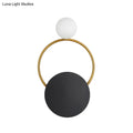 DecorBites™ Modern LED Metal Wall Mounted Wall Light Fixture in Black with White/Yellow Lighting