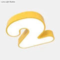DecorBites™ Modern LED Number Shape Flush Mount Light with Acrylic Cover for Ceiling